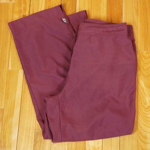 LL Bean Purple Lightweight‎ Cropped Pants Size 10